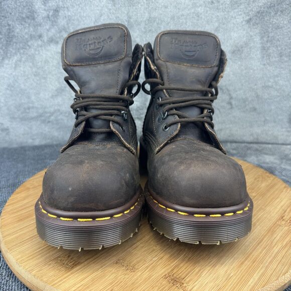Vintage Dr. Martens Boots Mens Size UK 5 Steel Toe Safety Made England 7735 00s main image 10